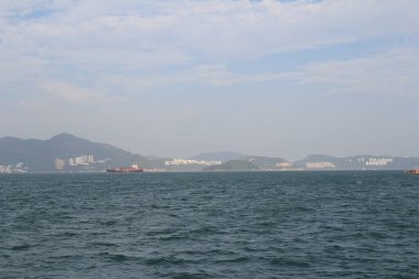 13 Ekim 2013 Doğu Lamma Kanalı, Hong Kong manzarası