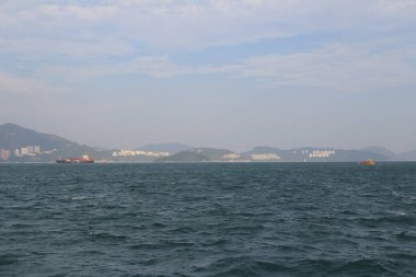 13 Ekim 2013 Doğu Lamma Kanalı, Hong Kong manzarası