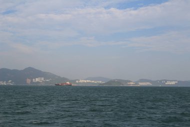 13 Ekim 2013 Doğu Lamma Kanalı, Hong Kong manzarası