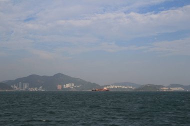 13 Ekim 2013 Doğu Lamma Kanalı, Hong Kong manzarası