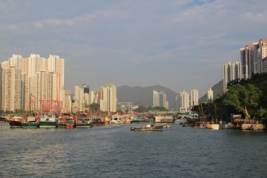 Aberdeen Tayfun Sığınakları ve Ap Lei Chau, Hong Kong 13 Ekim 2013