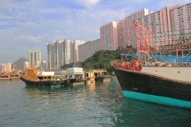 Aberdeen Tayfun Sığınakları ve Ap Lei Chau, Hong Kong 13 Ekim 2013