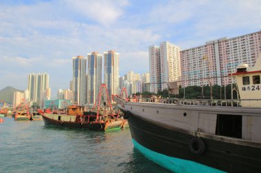 Aberdeen Tayfun Sığınakları ve Ap Lei Chau, Hong Kong 13 Ekim 2013