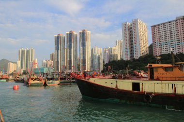 Aberdeen Tayfun Sığınakları ve Ap Lei Chau, Hong Kong 13 Ekim 2013