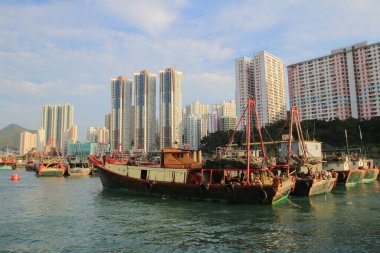 Aberdeen Tayfun Sığınakları ve Ap Lei Chau, Hong Kong 13 Ekim 2013