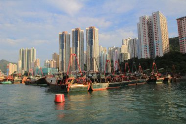Aberdeen Tayfun Sığınakları ve Ap Lei Chau, Hong Kong 13 Ekim 2013