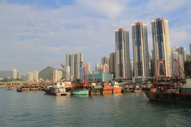 Aberdeen Tayfun Sığınakları ve Ap Lei Chau, Hong Kong 13 Ekim 2013