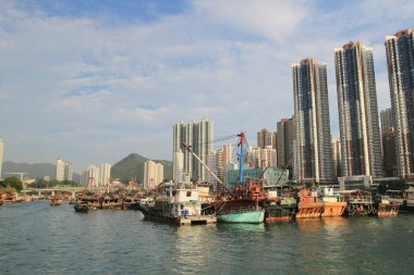 Aberdeen Tayfun Sığınakları ve Ap Lei Chau, Hong Kong 13 Ekim 2013