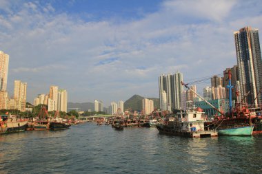 Aberdeen Tayfun Sığınakları ve Ap Lei Chau, Hong Kong 13 Ekim 2013