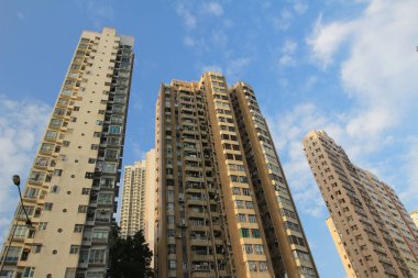 Apartman blokları, Hong Kong yerleşim alanı 13 Ekim 2013