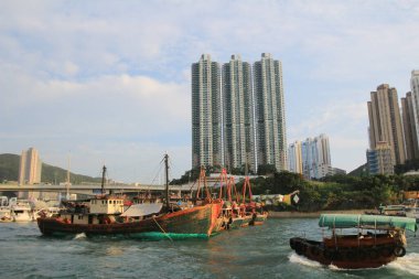 Aberdeen Tayfun Sığınakları ve Ap Lei Chau, Hong Kong 13 Ekim 2013