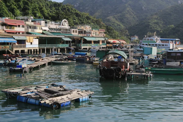 Geleneksel bir Pichic Bay Hong Kong balık köyü. 13 Ekim 2013