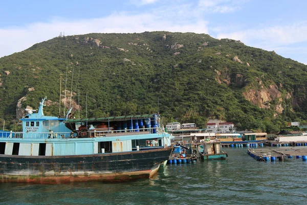 Een Pichic Bay Hong Kong Traditionele Vis Dorp Okt 2013 — Stockfoto