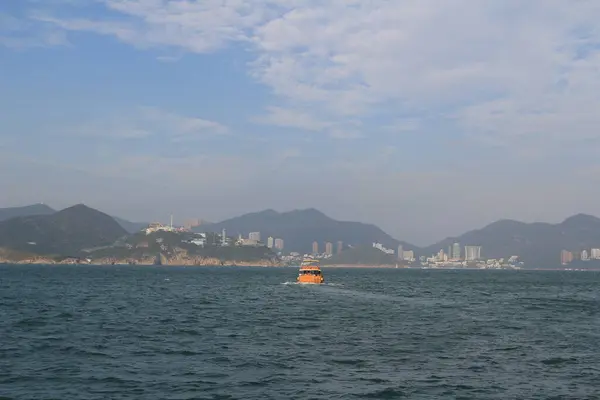 2013年10月13日香港东南丫海峡景观 — 图库照片