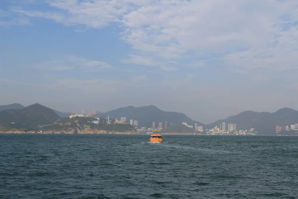 Ekim 2013 Doğu Lamma Kanalı Hong Kong Manzarası — Stok fotoğraf