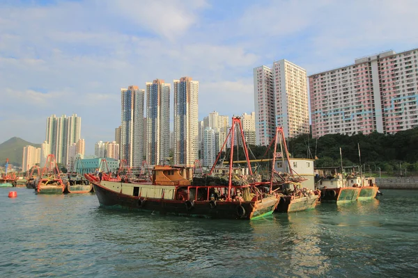 Aberdeen Tayfun Sığınakları Lei Chau Hong Kong Ekim 2013 — Stok fotoğraf