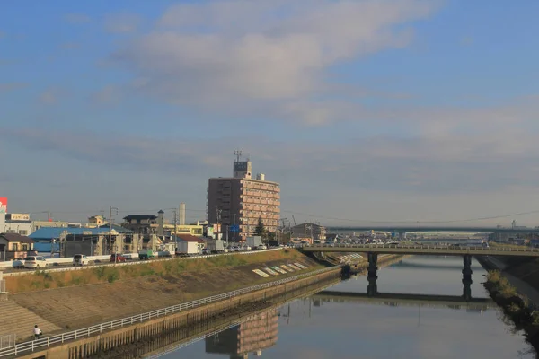 Die Landschaft Von Nagoya Japan Blick Auf Zug Okt 2013 — Stockfoto
