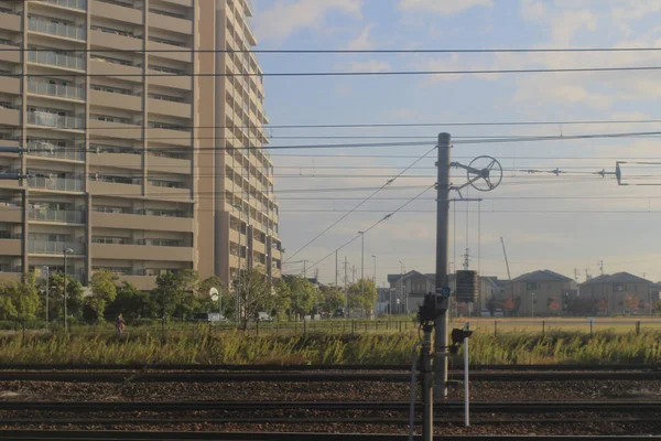 Japonya Nagoya Manzarası Ekim 2013 Treni Nde Görünüm — Stok fotoğraf