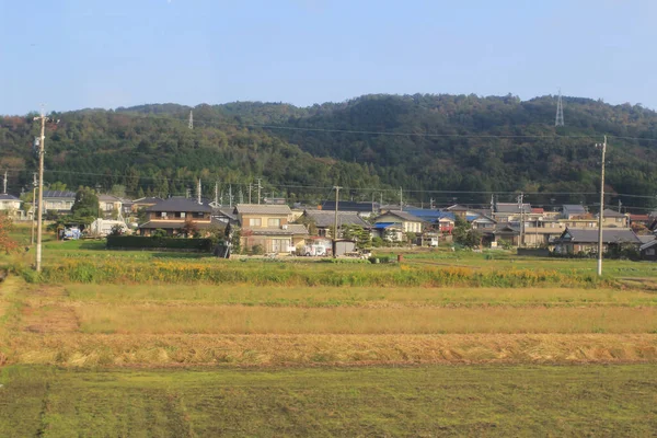 Die Landschaft Der Landschaft Japan Blick Auf Zug Okt 2013 — Stockfoto
