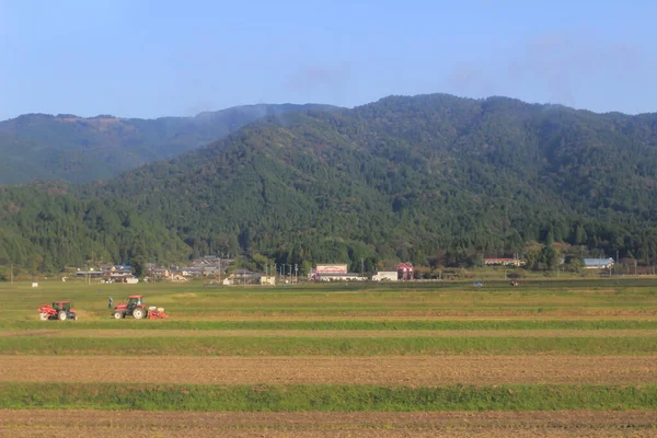 Die Landschaft Der Landschaft Japan Blick Auf Zug Okt 2013 — Stockfoto