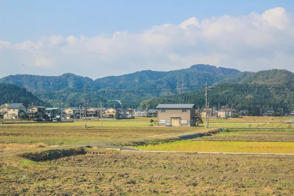 Paesaggio Della Campagna Giappone Vista Treno Ott 2013 — Foto Stock