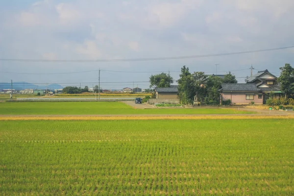 Landscape Countryside Japan View Train Oct 2013 — Stock Photo, Image