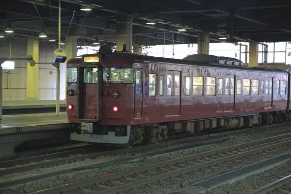 Fermata Del Treno Alla Stazione Kanazawa Japan Ott 2013 — Foto Stock