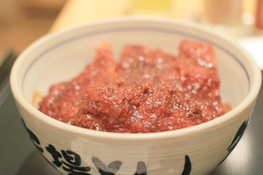 Bir kase Japon domuz pirinci. 29 Ekim 201.