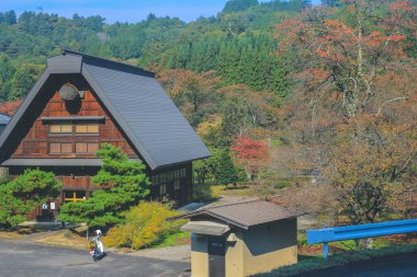 31 Ekim 2013 Takayama kırsalının manzarası, Japonya