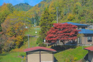 31 Ekim 2013 Takayama kırsalının manzarası, Japonya