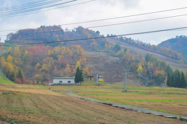 31 Ekim 2013 Japonya 'nın Takayama kırsalının sonbahar manzarası