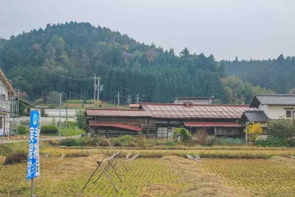 Ott 2013 Paesaggio Stagione Autunnale Della Campagna Takayama Giappone — Foto Stock
