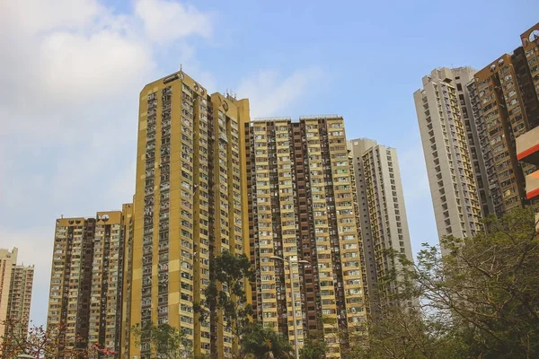 stock image High density public housing estate, Tai Wai, HK March 18 2023