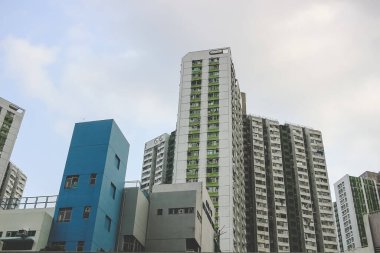 Yüksek yoğunluklu kamu konutları, Tai Wai, HK 18 Mart 2023