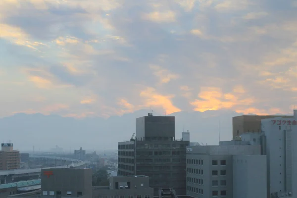 Toyama City Krajobraz Miejski Koncepcja Japońska Lis 2013 — Zdjęcie stockowe