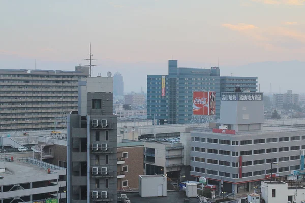 Toyama City Urban Landscape Japan Concept Nov 2013 — Stock Photo, Image