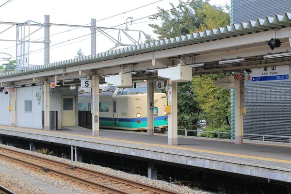 Takayama Vonal Helyi Vonat Klasszikus Évjárat Vonat Nov 2013 — Stock Fotó