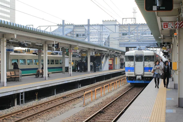 Takayama Linka Místní Vlak Klasický Vintage Vlak Listopad 2013 — Stock fotografie