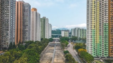 18 Mart 2023 Shing Mun Nehri manzarası, Tai Wai.