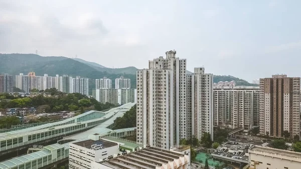 Landschaft Von Tai Wai Station Sha Tin Bezirk März 2023 — Stockfoto