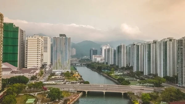 stock image a landscape of Shing Mun River, Shek Mun. March 18 2023