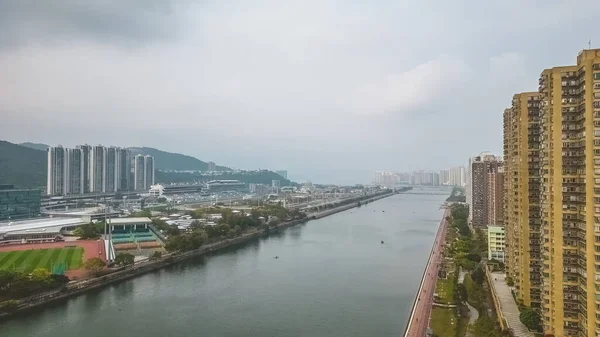 Ένα Τοπίο Του Ποταμού Shing Mun Σατέν Μαρτίου 2023 — Φωτογραφία Αρχείου