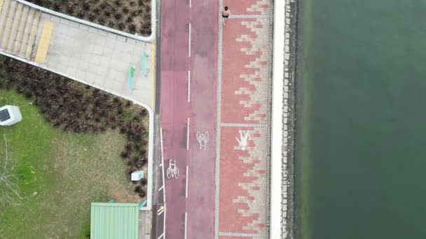 Pemandangan Shing Mun River Promenade Maret 2023 — Stok Video