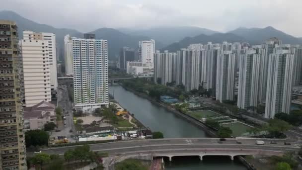 Krajina Shing Mun River Promenade Března 2023 — Stock video