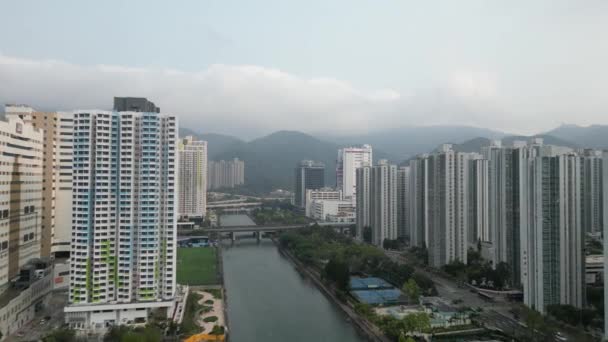 Krajina Shing Mun River Promenade Března 2023 — Stock video
