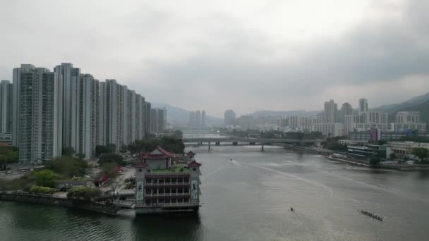Paisagem Shing Mun River Promenade Março 2023 — Vídeo de Stock