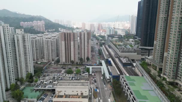 Area Tai Wai Sha Tin Hong Kong Marzo 2023 — Video Stock