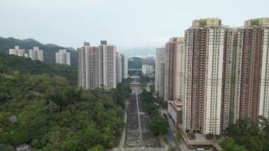 Shing Mun Nehri 'nin manzarası. 18 Mart 2023