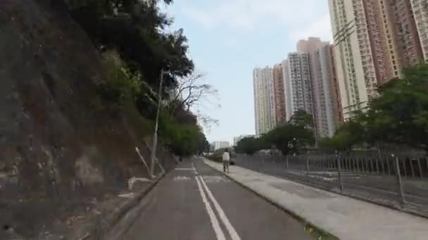Cykelturer Sha Tin Bike Track Mars 2023 — Stockvideo