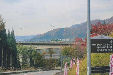 31 Ekim 2013 Japonya 'nın Takayama kırsalının sonbahar manzarası